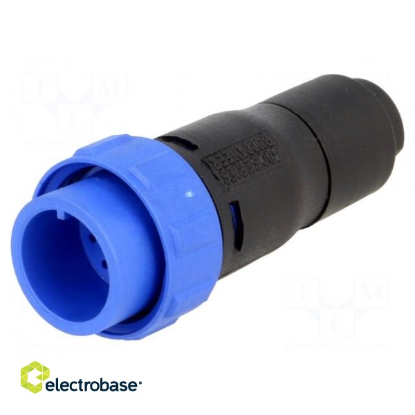 Connector: circular | plug | male | PIN: 12 | w/o contacts | for cable