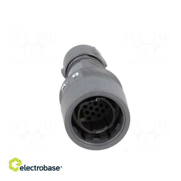 Connector: circular | plug | male | PIN: 16 | w/o contacts | for cable paveikslėlis 9