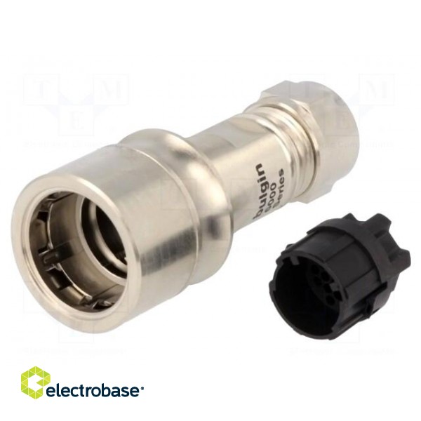 Connector: circular | plug | male | PIN: 22 | w/o contacts | for cable paveikslėlis 1