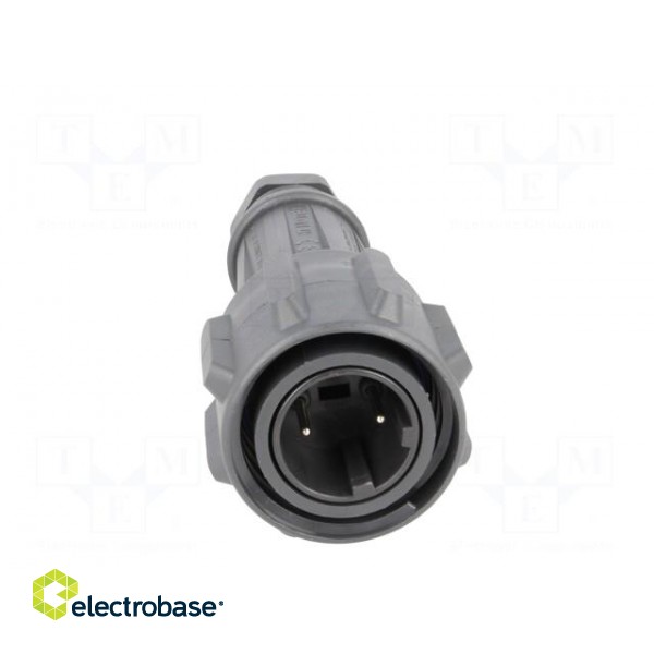 Connector: circular | plug | male | PIN: 2 | EXPlora | Contacts: brass image 9