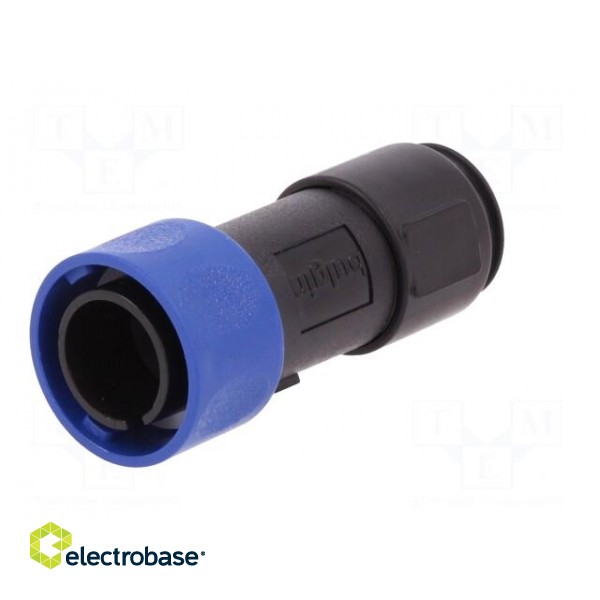 Connector: circular | plug | male | PIN: 2 | w/o contacts | for cable paveikslėlis 2