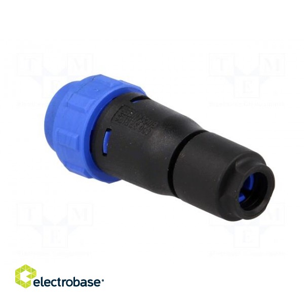 Connector: circular | plug | male | PIN: 3 | w/o contacts | for cable paveikslėlis 4