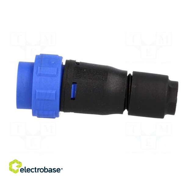 Connector: circular | plug | male | PIN: 3 | w/o contacts | for cable paveikslėlis 3