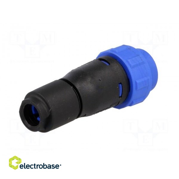 Connector: circular | plug | male | PIN: 3 | w/o contacts | for cable paveikslėlis 6
