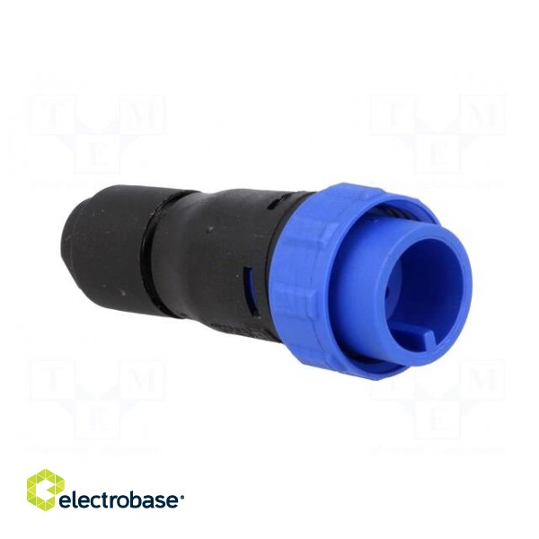 Connector: circular | plug | male | PIN: 3 | w/o contacts | for cable paveikslėlis 8