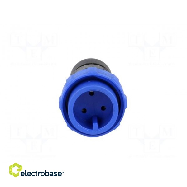 Connector: circular | plug | male | PIN: 3 | w/o contacts | for cable image 9