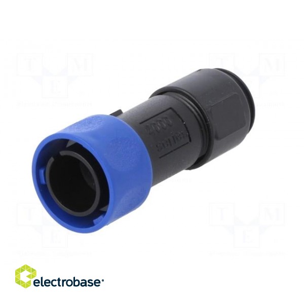Connector: circular | plug | male | PIN: 3 | w/o contacts | for cable image 1