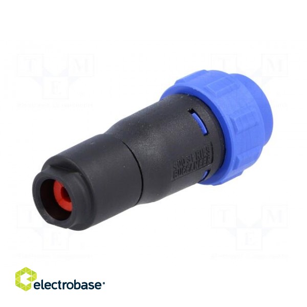 Connector: circular | plug | male | PIN: 4 | w/o contacts | for cable image 2