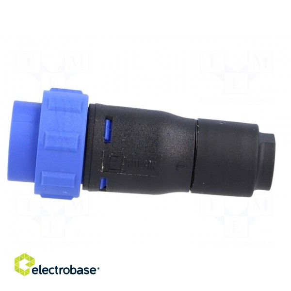 Connector: circular | plug | male | PIN: 4 | w/o contacts | for cable image 3