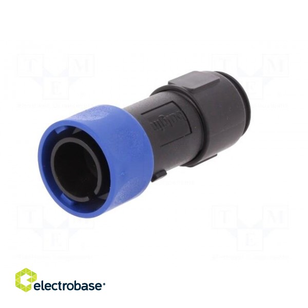 Connector: circular | plug | male | PIN: 4 | w/o contacts | for cable фото 2