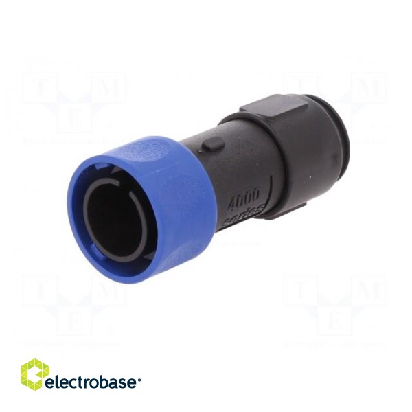 Connector: circular | plug | male | PIN: 4 | w/o contacts | for cable фото 2