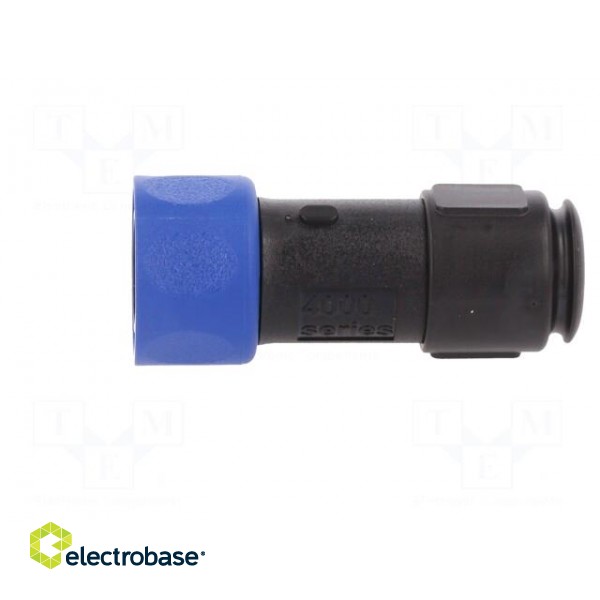 Connector: circular | plug | male | PIN: 4 | w/o contacts | for cable фото 3