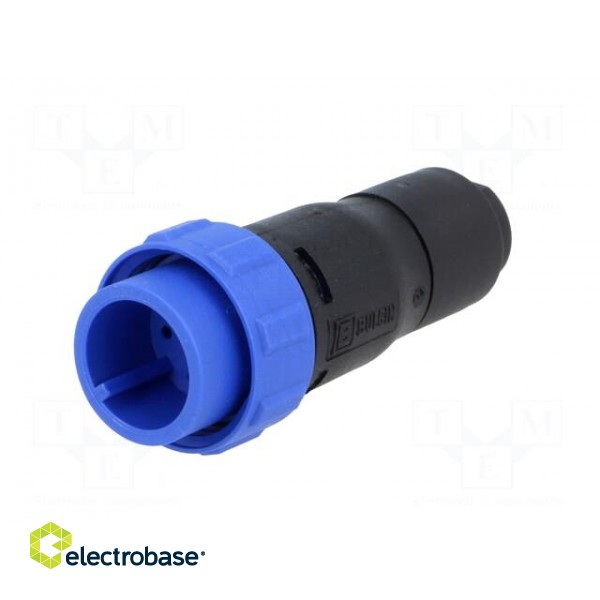 Connector: circular | plug | male | PIN: 6 | w/o contacts | for cable image 2