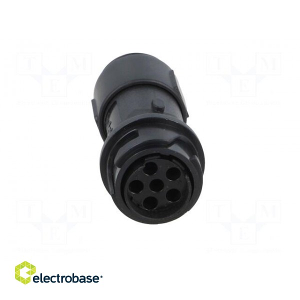 Connector: circular | plug | male | PIN: 6 | w/o contacts | for cable фото 9