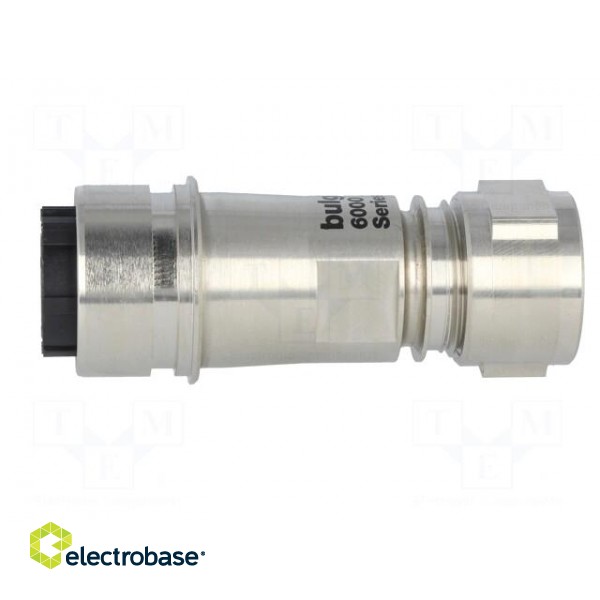 Connector: circular | plug | male | PIN: 8 | w/o contacts | for cable image 3