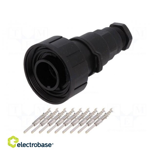 Connector: circular | plug | male | PIN: 9 | Standard Buccaneer® | IP68 image 1