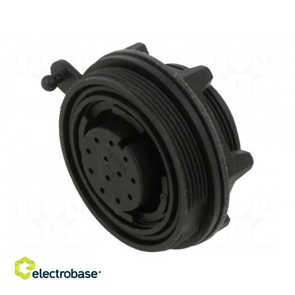 Connector: circular | socket | female | PIN: 12 | w/o contacts | crimped image 1