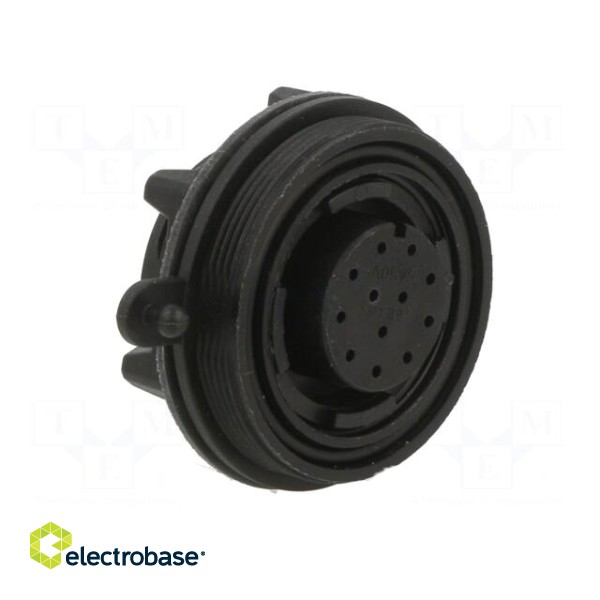 Connector: circular | socket | female | PIN: 12 | w/o contacts | crimped фото 8