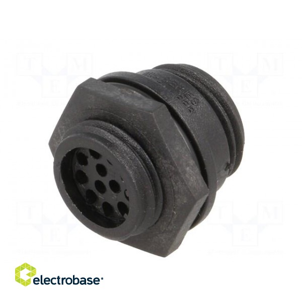 Connector: circular | socket | female | PIN: 12 | w/o contacts | IP68 image 6