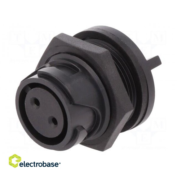 Connector: circular | socket | female | PIN: 2 | Buccaneer 4000 | THT image 1