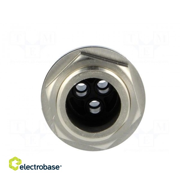 Connector: circular | socket | female | PIN: 3 | w/o contacts | 16A | 277V paveikslėlis 5
