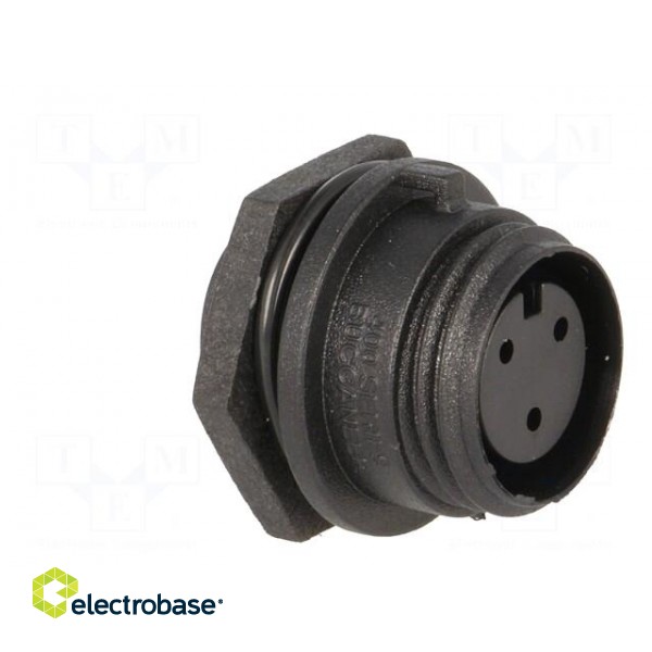 Connector: circular | socket | female | PIN: 3 | w/o contacts | IP68 image 8