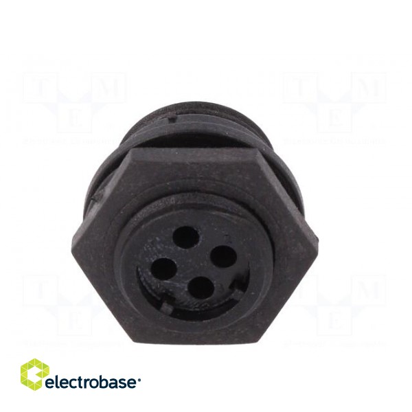 Connector: circular | socket | female | PIN: 4 | w/o contacts | IP68 image 5