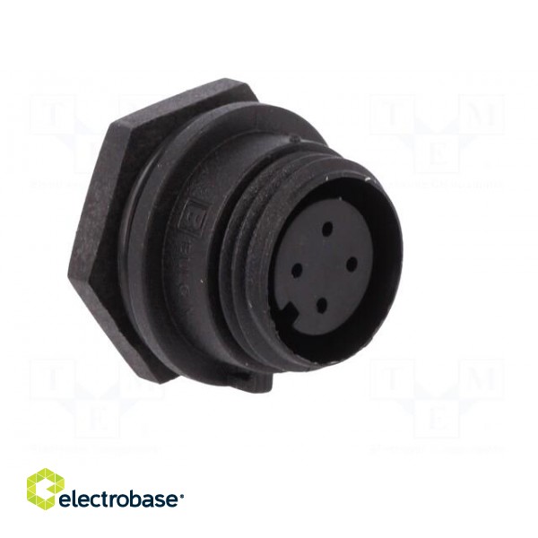 Connector: circular | socket | female | PIN: 4 | w/o contacts | IP68 image 8