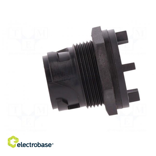 Connector: circular | socket | female | PIN: 4 | w/o contacts | UL94V-0 image 3