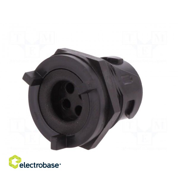 Connector: circular | socket | female | PIN: 4 | w/o contacts | UL94V-0 image 6