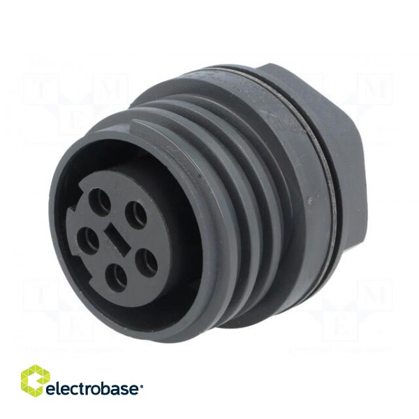 Connector: circular | socket | female | PIN: 5 | EXPlora | nickel plated image 2