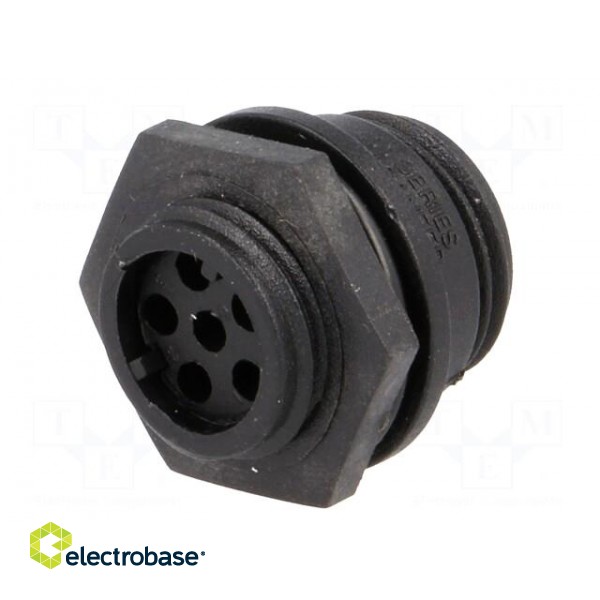 Connector: circular | socket | female | PIN: 6 | w/o contacts | IP68 image 6