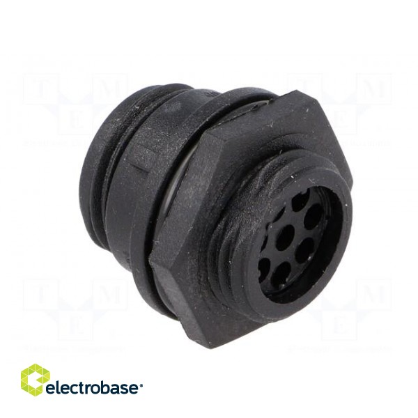 Connector: circular | socket | female | PIN: 8 | w/o contacts | IP68 image 4