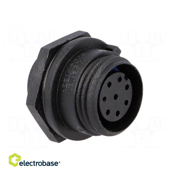 Connector: circular | socket | female | PIN: 8 | w/o contacts | IP68 image 8