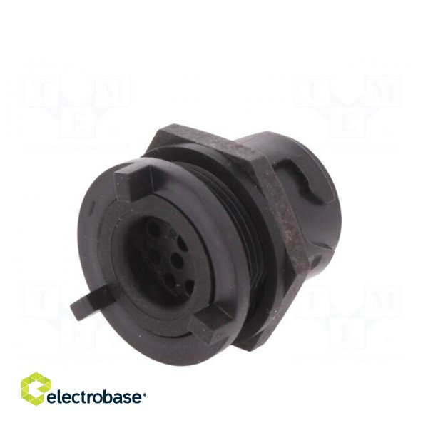 Connector: circular | socket | male | PIN: 10 | w/o contacts | UL94V-0 paveikslėlis 6