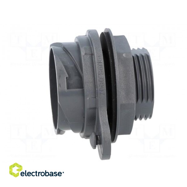 Connector: circular | socket | male | PIN: 10 | w/o contacts | UL94V-0 image 3