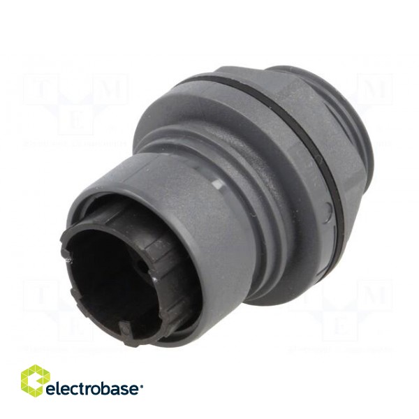 Connector: circular | socket | male | PIN: 16 | w/o contacts | UL94V-0 image 2
