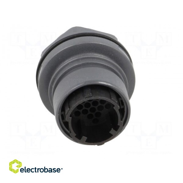 Connector: circular | socket | male | PIN: 22 | w/o contacts | UL94V-0 image 9