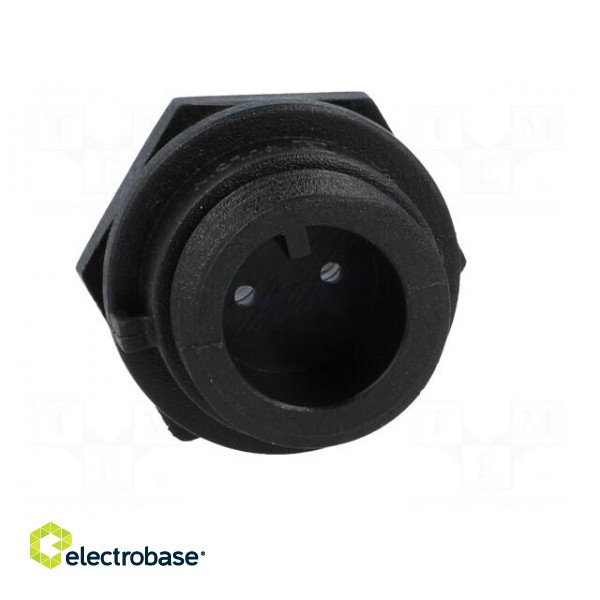 Connector: circular | socket | male | PIN: 2 | w/o contacts | IP68 | 250V image 9