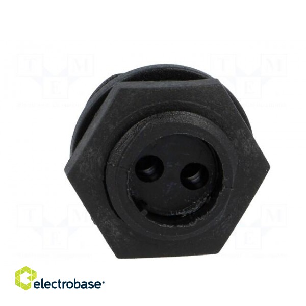 Connector: circular | socket | male | PIN: 2 | w/o contacts | IP68 | 250V image 5