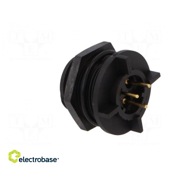 Connector: circular | socket | male | PIN: 3 | Buccaneer 400 | IP68 | 250V фото 4