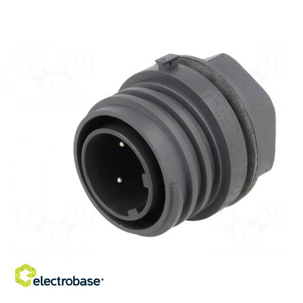 Connector: circular | socket | male | PIN: 3 | EXPlora | Contacts: brass image 2