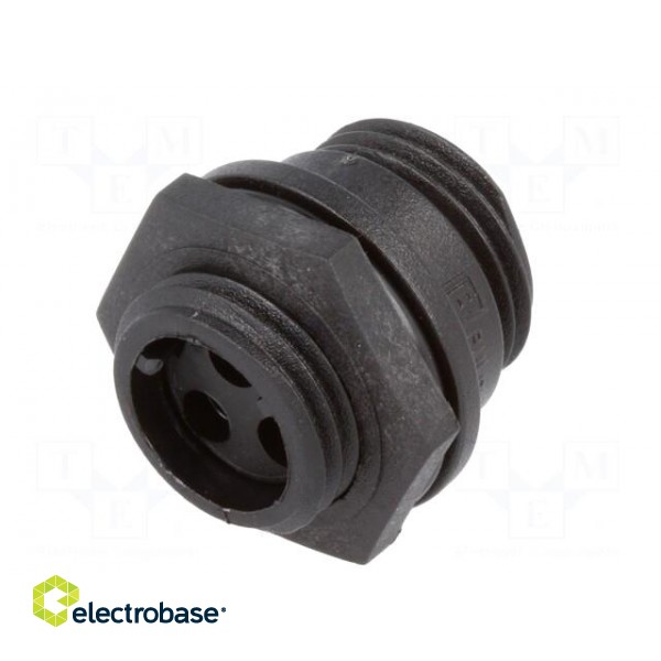 Connector: circular | socket | male | PIN: 3 | w/o contacts | IP68 | 250V image 6