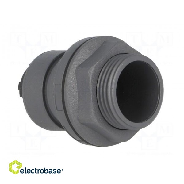 Connector: circular | socket | male | PIN: 3 | w/o contacts | UL94V-0 image 4