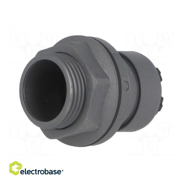 Connector: circular | socket | male | PIN: 3 | w/o contacts | UL94V-0 image 6