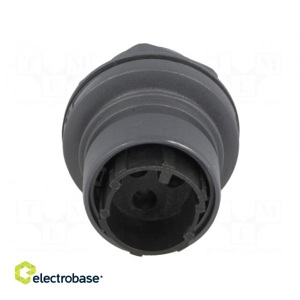 Connector: circular | socket | male | PIN: 3 | w/o contacts | UL94V-0 image 9