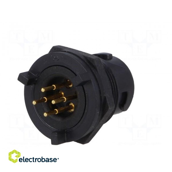 Connector: circular | socket | male | PIN: 4 | Buccaneer 4000 | THT | 5A image 6