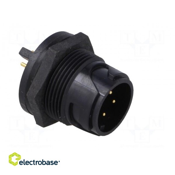 Connector: circular | socket | male | PIN: 4 | Buccaneer 4000 | THT | 5A image 8