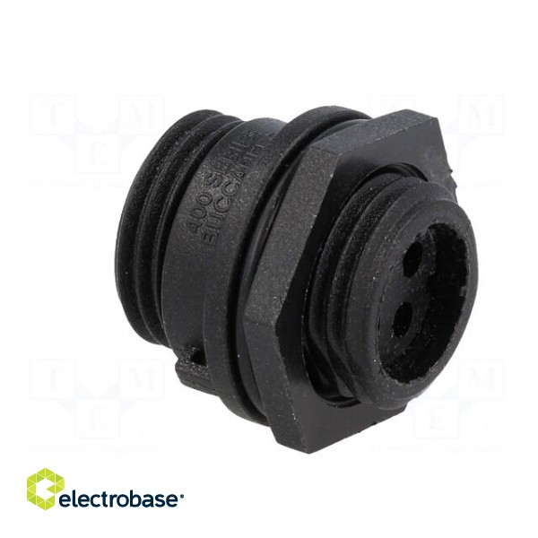 Connector: circular | socket | male | PIN: 4 | w/o contacts | IP68 | 125V фото 4