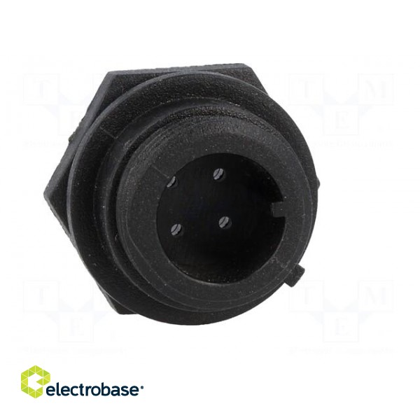 Connector: circular | socket | male | PIN: 4 | w/o contacts | IP68 | 125V image 9